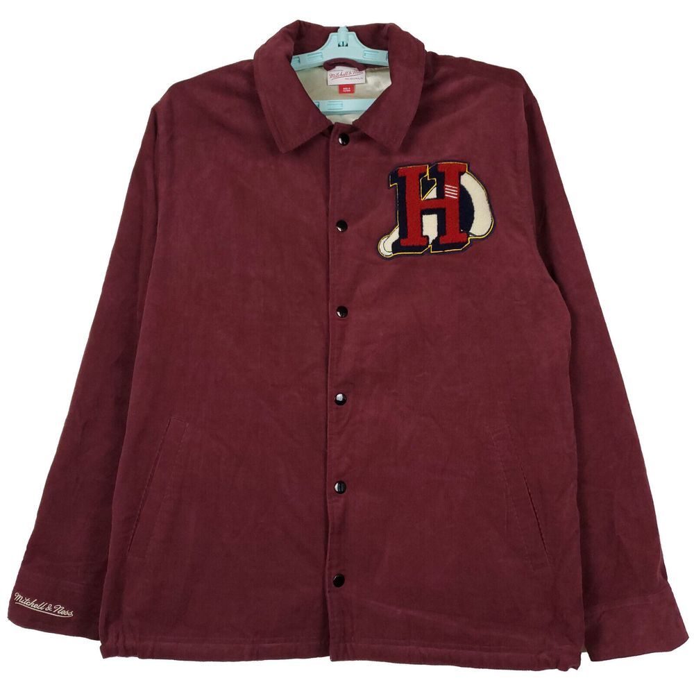 Houston Rockets Mitchell & Ness NBA L Large Corduroy Jacket Chenille‎ Art New